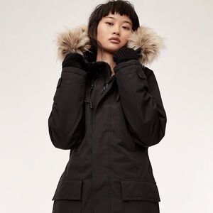 Aritzia TNA Bancroft Parka Black in XS